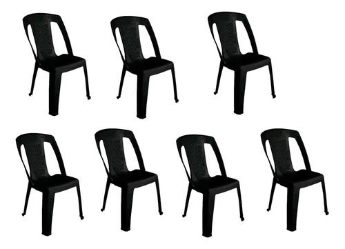 Silla Capri X7 Mascardi Color Negro Directo De Fábrica