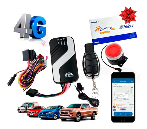 Gps Tracker Localizador 3g + Plataforma Gratis + Sirena