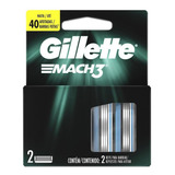 Carga Para Lâmina De Barbear Gillette Mach3 2 Unidades