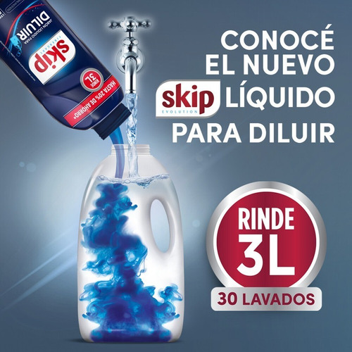 Jabón Líquido Para Diluir Skip Ph Balanceado 500ml -rinde 3l