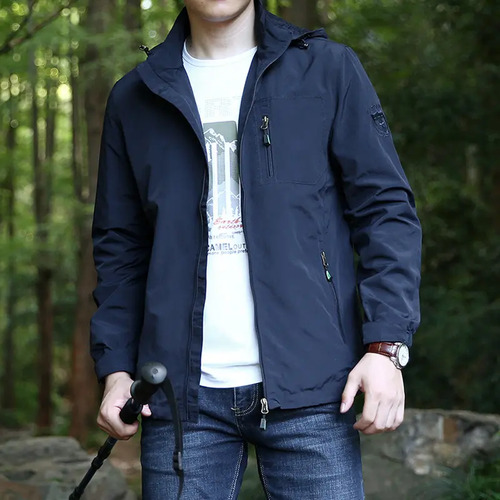 Chaqueta Fina A Prueba De Viento Casual Para Hombre Tactica