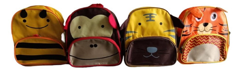 Mochila Escolar Genérica Zoo Niños Y Niñas 11l Paseo Jardin