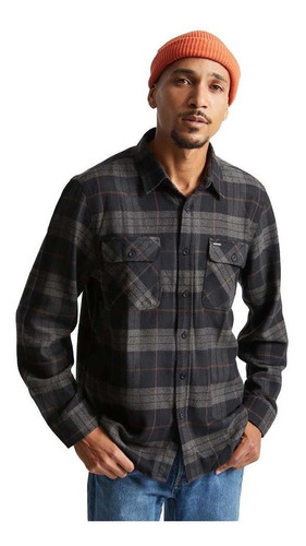 Camisa Bowery Flannel Black Charcoal