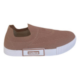 Tenis Feminino Slip On Knit Moleca Lançamento Casual 5740211