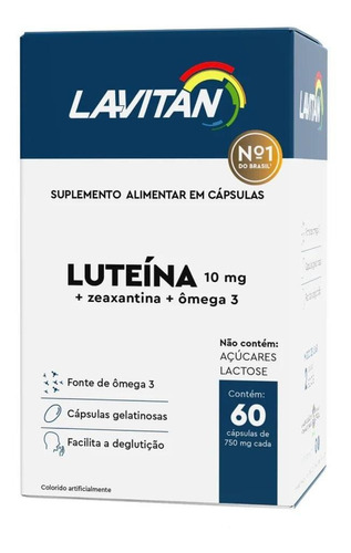 Lavitan Luteína Com 60 Cápsulas Cimed