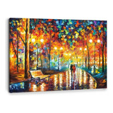 Cuadros Abstractos Tipo Oleo En Lienzo L. Afremov | 90x140 Color Rain's Rustel