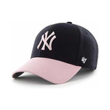 Gorra De Béisbol Yankees 47 New York Azul Marino Con Rosa