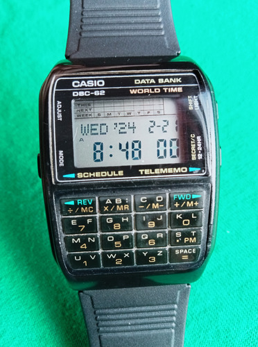 Reloj Casio Calculadora Dbc-62 De Los Años 90's