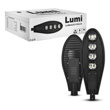 Luminária Poste Iluminação Pública 200w Prova Dagua Branco Frio 6500k Bivolt