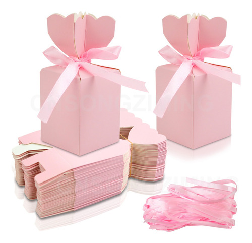 Cajitas De Carton De Regalo Para Boda, Fiestas, Dulces