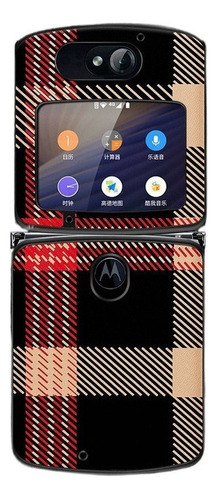 Funda For Razr 2022 Pantalla Plegable Cuero Plaid