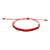 Pulsera Roja Tejida Hilo Rojo Macrame Protección