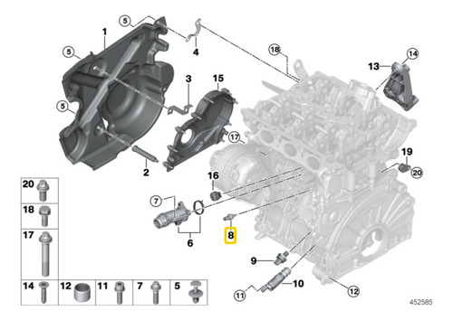 Sensor Temperatura Para Bmw Z4 G29 20i B48d Foto 4