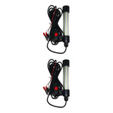 2pcs 12v Led Luces De Pesca Sumergibles Bajo El Agua Calamar