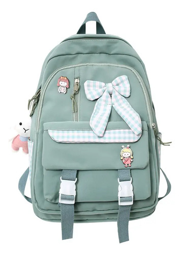 Mochila Escolar Secundaria Chica Arco Lindo Y Dulce Estudiante