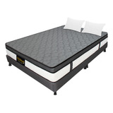 Combo Resortado Queen Dublín + Base Cama + Almohadas