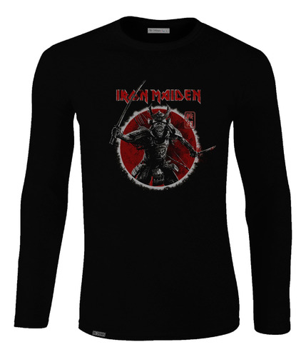 Camiseta Manga Larga Hombre Iron Maiden Rock Metal Lbo2