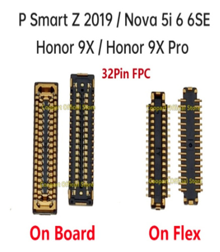 Conector Fpc De Display Huawei Y9 Prime 2019 