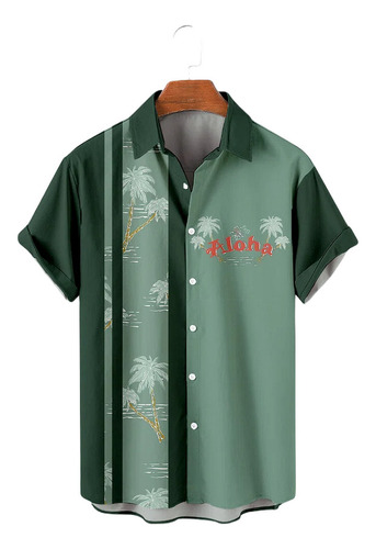 Camisa Hawaiana Unisex Coconut 3 Element, Camisa De Playa Pa