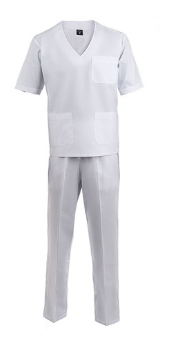 Ambo Grafil Blanco Enfermeria Sanidad Uniforme Medico Unisex