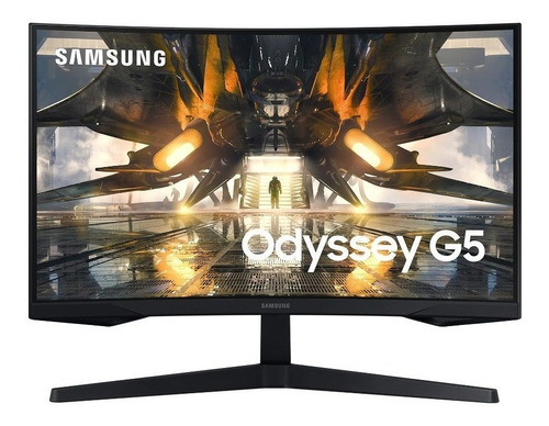 Monitor Gamer Curvo Samsung Odyssey G5 S27ag55 27  Negro