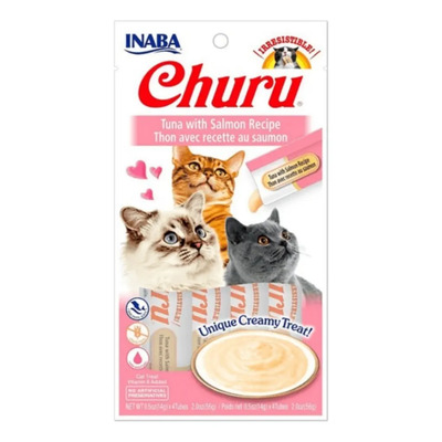 Snack Para Gato Cremoso Inaba Churu Atún Y Salmón 14 Gr | MercadoLibre