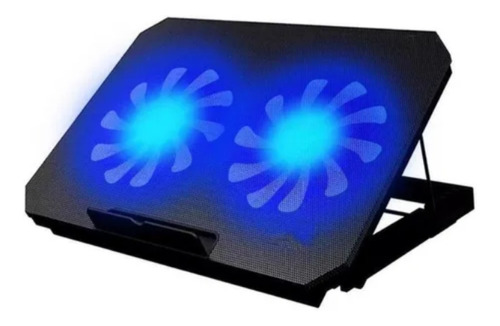 Base Para Notebook Ergonômica Com Coolers Led Azul N99