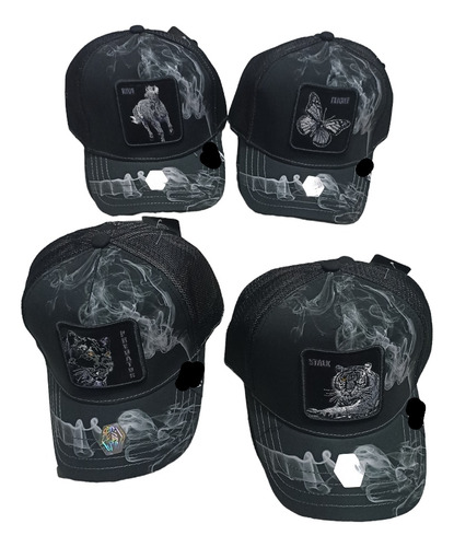 Gorras De Animales Tactopiel Y Dark,mayoreo 10 Piezas