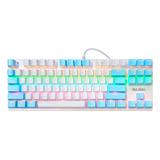 Suspensión Mecánica Para Teclado Bajeal Blanco+azul Mecánica