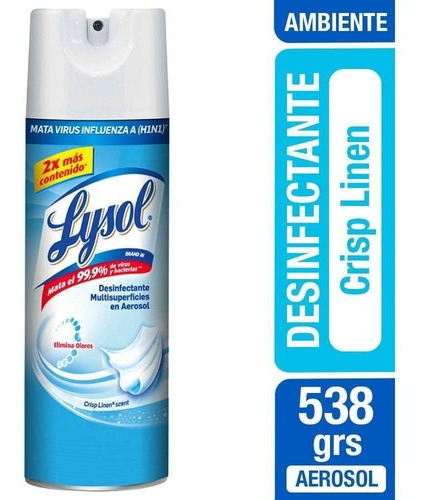 Desinfectante En Aerosol 538grs Crisp Linen Lysol