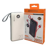 Carregador Peineng Portátil Bateria 20000mah C/tela Lcd