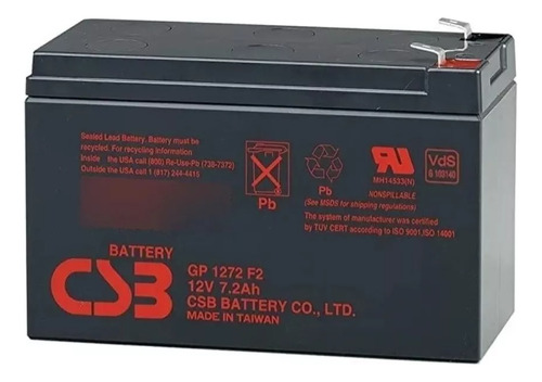 Bateria Csb Cs3 Gp 1272 F2 12vdc 28w 7.2ah Sms Apc Original