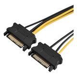 15 Pines Doble Sata Macho A 8 Pines Hembra Pci-e Pci Express