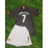 Jersey Manchester United Retro 07-08 Visitante Ronaldo Niño