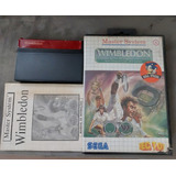 Wimbledon Original Master System Com Caixa E Manual 