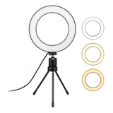 Lampara Aro Luz Led Fotografia 16cm Maquillaje