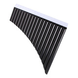 Instrumento De Madera Duradero Pan Flute Do Key Black De 18