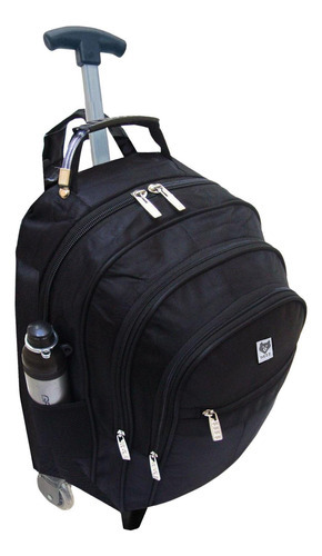 Mochila Escolar Marca Bezzter Com Rodinhas  Cor Preto