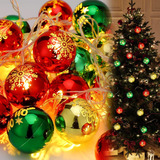 Esferas Luces Navideñas Adorno Para Árbol Navidad 6m 40led