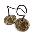 Manjira Tibetana Em Bronze 6 Cm Cimbalo Tingsha 