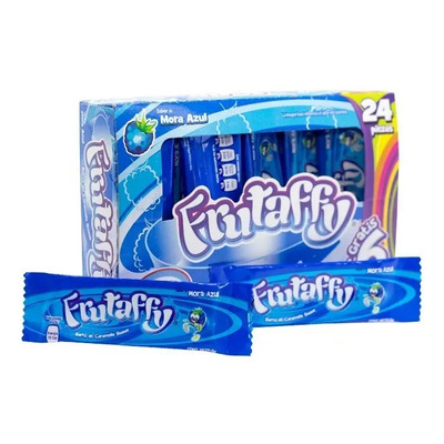 Dulce Winis Frutaffy Caramelo Suave Sabor Mora Azul 24pz | MercadoLibre