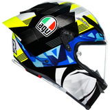 Casco Para Moto Agv Pista Gp Rr Talla Xl Color Azul