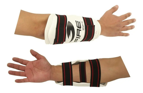 Par Antebraceras Fire Sport Taekwondo Blanco Artes Marciales | Envío gratis