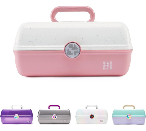 Caboodles Caja De Maquillaje De Niña On-the-go, Purpurina Fu