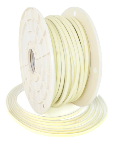 Tira Led Calida Neon Flex Cob 12mt 220v Siliconada Flexible