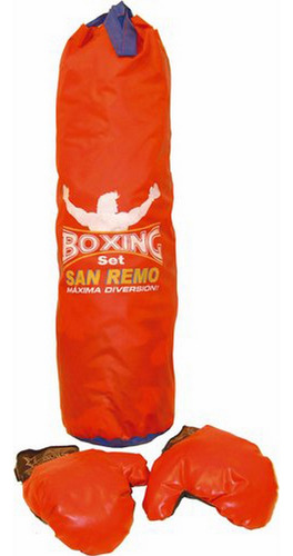 Set Boxeo San Remo Grande Bolsa Y Guantes Pvc Ploppy 368225