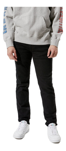 Ae Airflex+ Slim Straight Jean Black