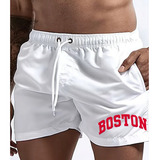 Short Curto Masculino Praia Seca Rapido Leve Dry Fit Boston