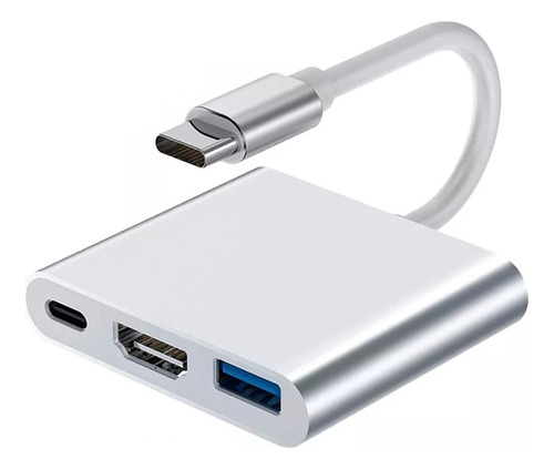 Adaptador Mac Windows Hub Usb-c A Hdmi Usb 3.0 Usb C 3 En 1 