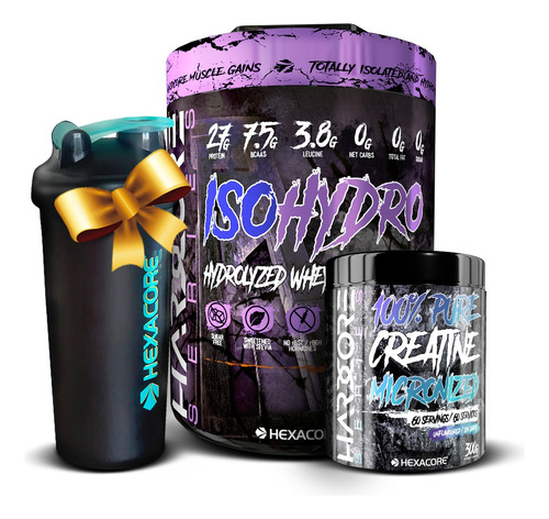 Pack Proteína Hexacore Isohydro, Creatina Y Shaker Grátis